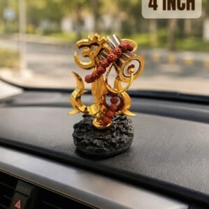 Premium 4 Inch Car Dashboard Idol with Powerful 5 Mukhi Rudraksha