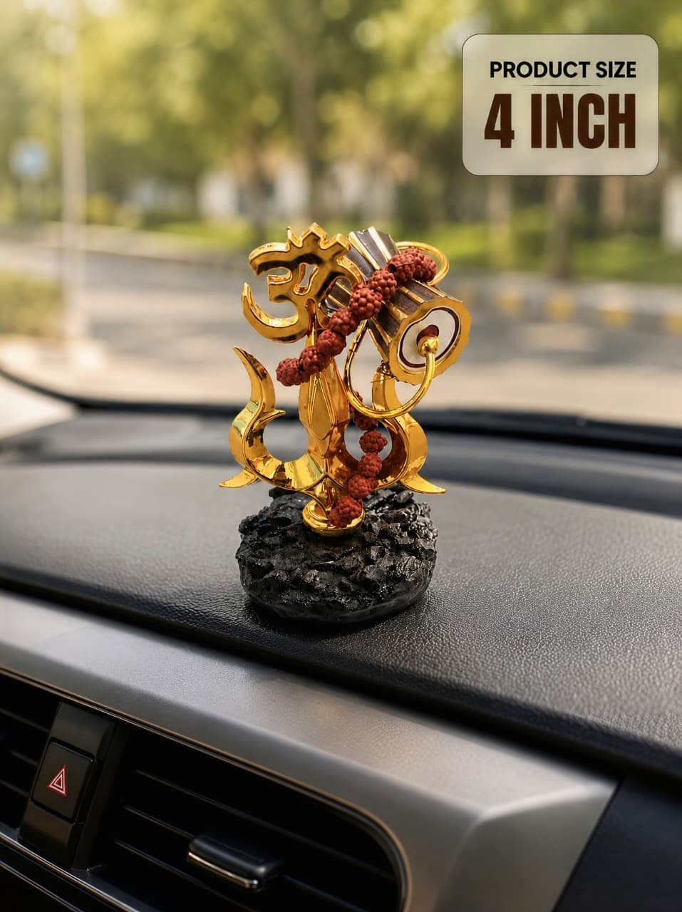 WhatsApp Image 2026-05-29 at 10.42.33 AM (1) Premium 4 Inch Car Dashboard Idol with Powerful 5 Mukhi Rudraksha