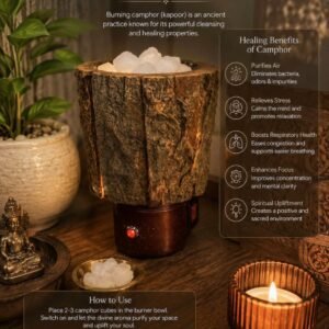 Camphor Kapoor Burner Wooden Dhoop Dani