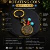 Spinner Lucky Rotating Keychain