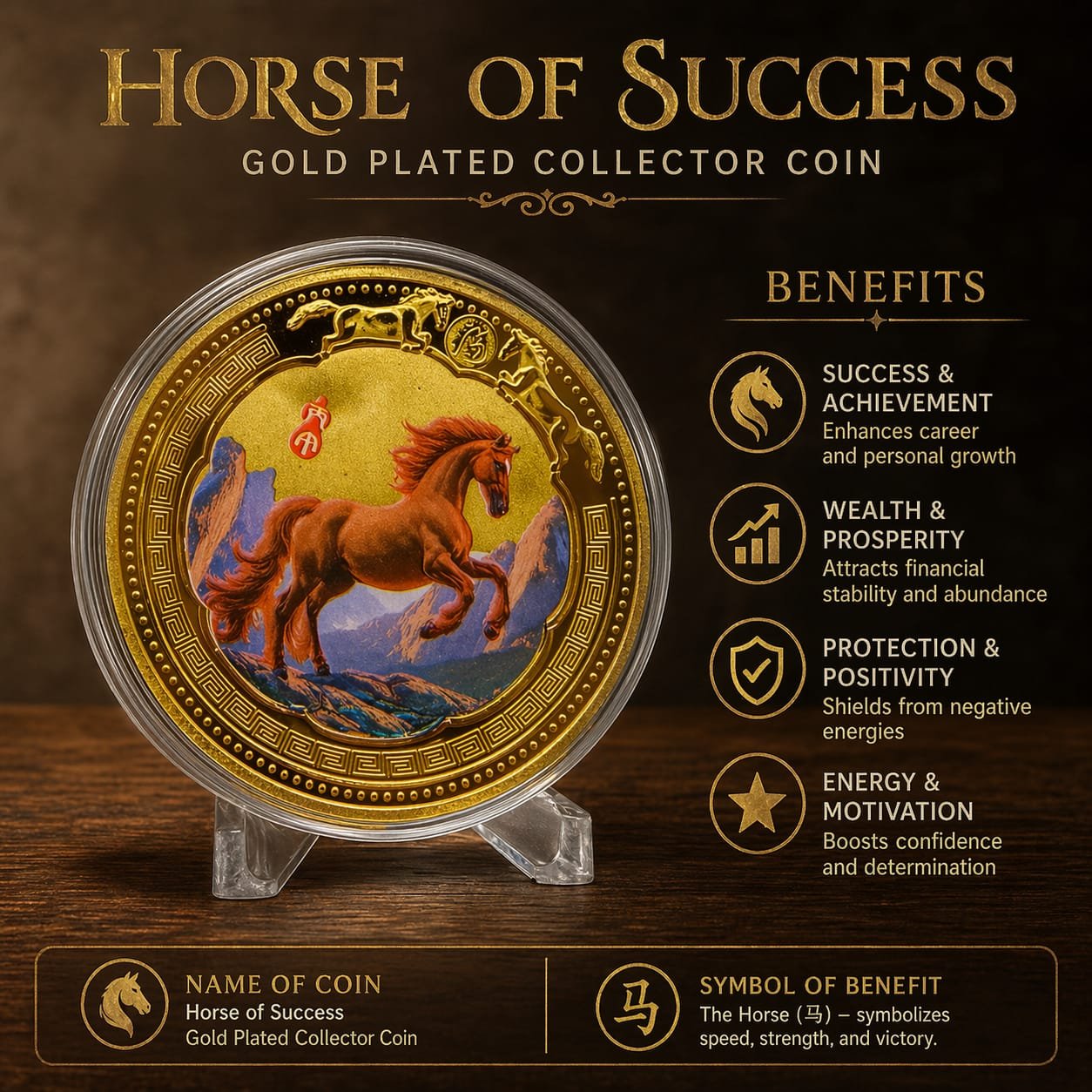 WhatsApp Image 2026-05-29 at 10.42.43 AM (1) Horse of Success Gold-Plated Collector Coin