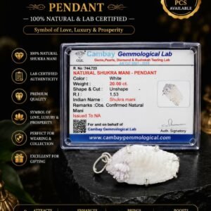 Natural Shukra Mani Pendant
