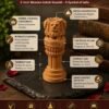 3-Inch Wooden Ashok Stambha - A Symbol of India