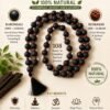 Karungali with rudraksha mala