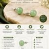 Green Aventurine Stud Earrings