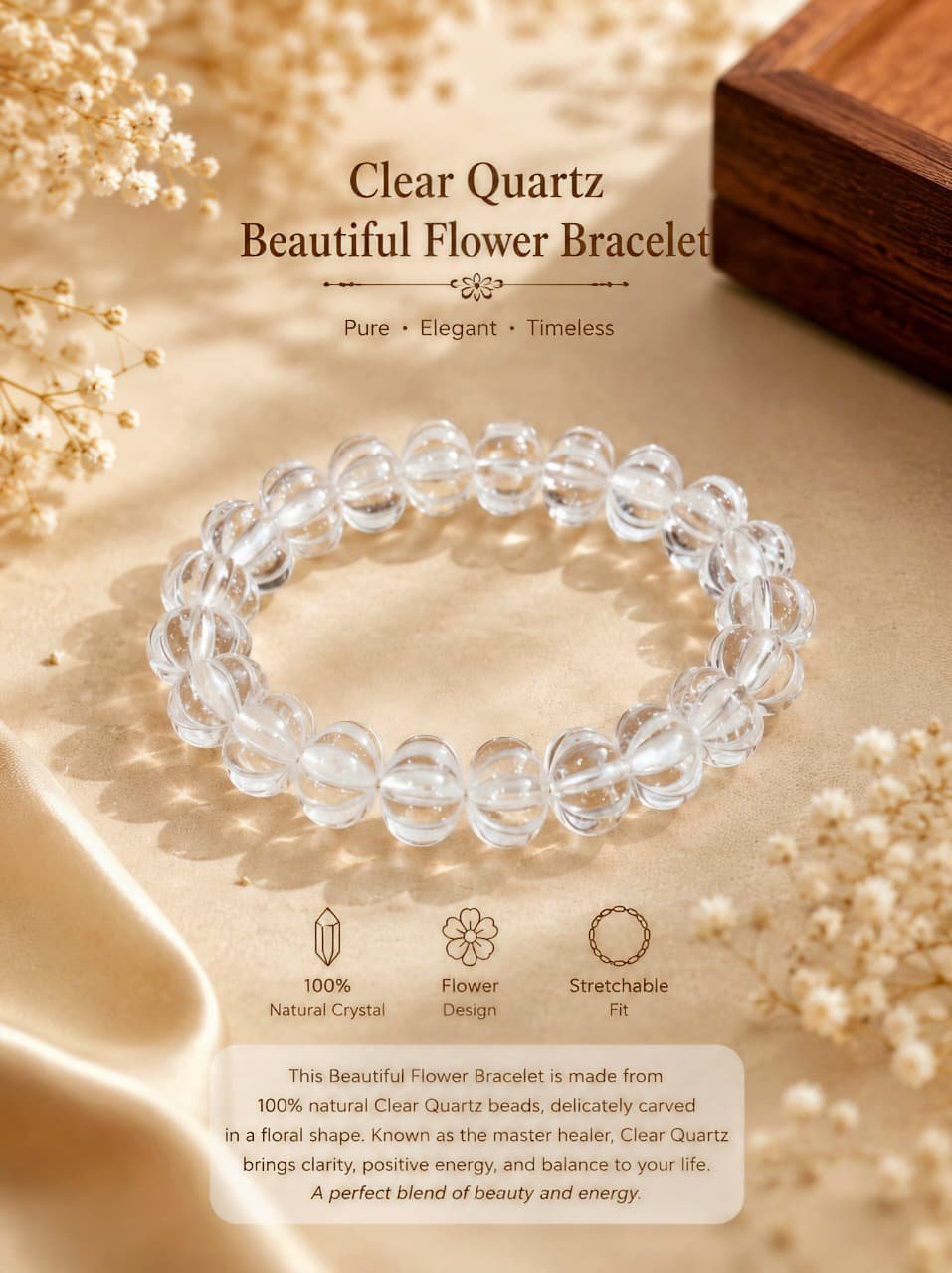 WhatsApp Image 2026-06-01 at 10.01.42 PM Clear Quartz Beautiful Flower Bracelet