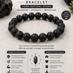 AAA Grade Lava Stone Bracelet