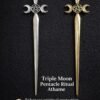 Triple Moon Pentacle Ritual Athame