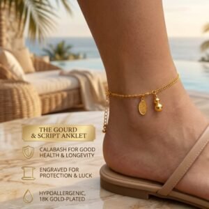 The Wulu [Gourd & Script] Anklet