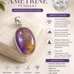 Natural Ametrine Pendant