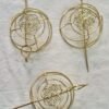 Golden Hair Pin Set