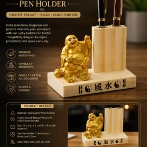 Lucky Buddha Pen Holder