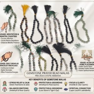 Gemstone Prayer Bead Malas
