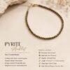 Pyrite 3mm Anklet