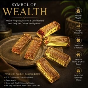 Feng Shui Golden Bar Figurine