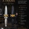 Triple Moon Pentacle Athame