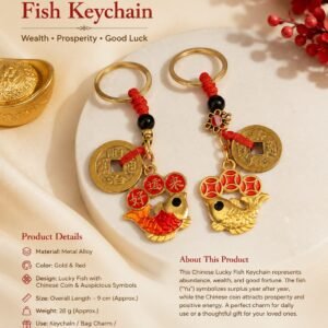 Chinese Lucky Fish Keychain
