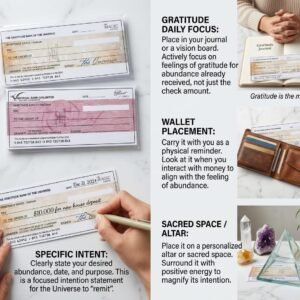 Gratitude Bank Manifestation Check