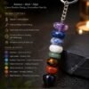 7 Chakra Tumble Stone Keychain