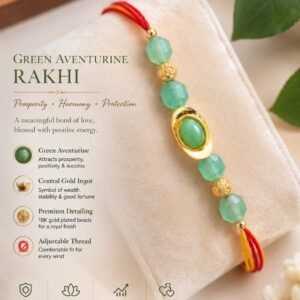 Green Aventurine Rakhi