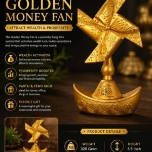 Feng Shui Golden Money Fan