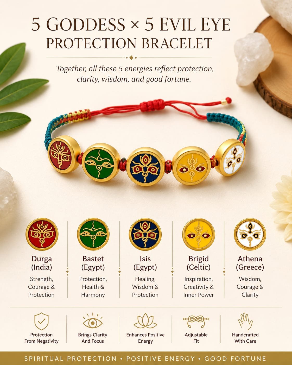 WhatsApp Image 2026-07-14 at 7.51.42 PM 5 Goddess × 5 Evil Eye Protection Bracelet