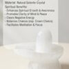 Selenite Shiva Lingam