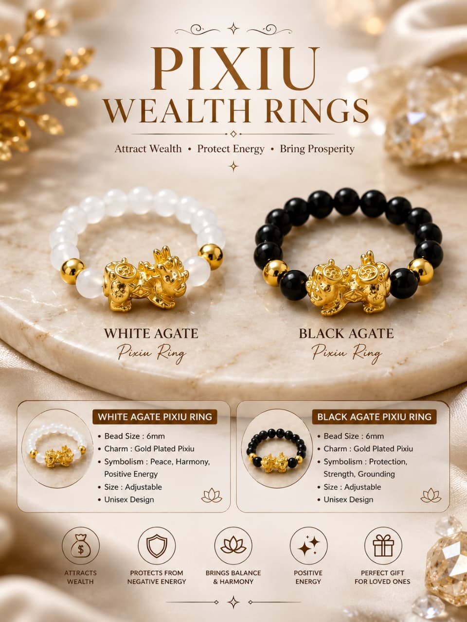 WhatsApp Image 2026-07-15 at 9.05.13 PM (1) Pixiu Wealth Rings (White Agate & Black Agate)