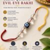 Clear Quartz Evil Eye Rakhi