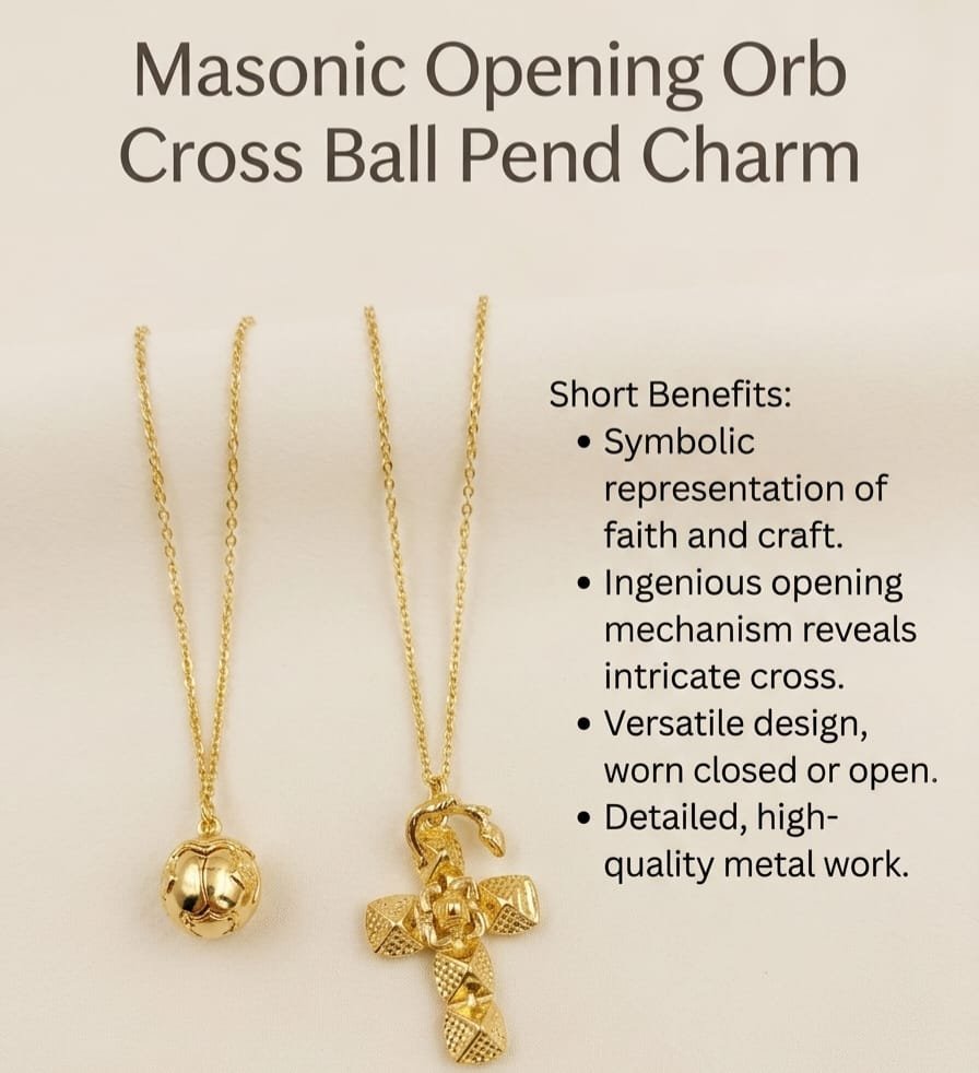 WhatsApp Image 2026-07-21 at 11.26.08 AM Masonic Opening Orb Cross Ball Pendant Charm