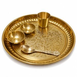 5 Brass Bartan Set
