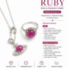 Natural Ruby Ring & Pendant Combo