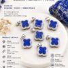 Natural Lapis Lazuli Leaf Pendant