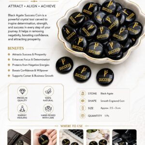 Black Agate Success Coin