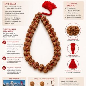 27+1 Gaurishankar Rudraksha Mala