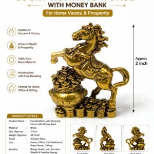 Handcrafted Lucky Running Horse
