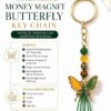 Money Magnet Butterfly Key Chain
