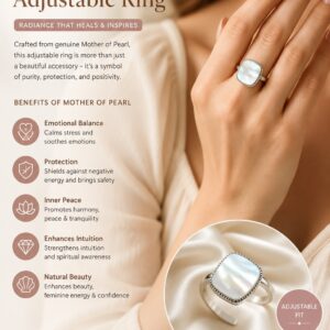 Mother of Pearl Adjustable Ring
