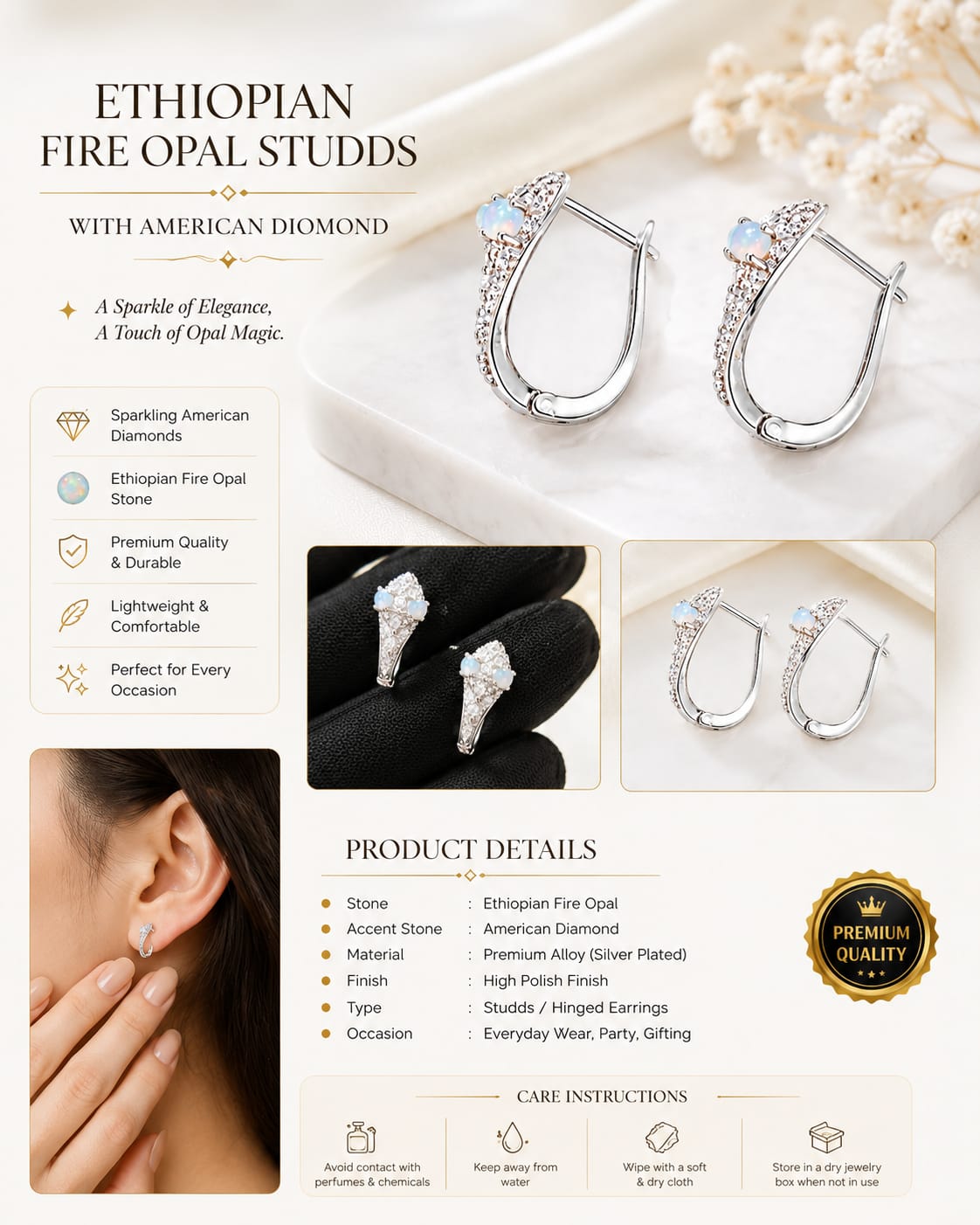 WhatsApp Image 2026-08-10 at 7.23.48 AM Ethiopian Fire Opal Studs with American Diamond