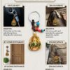 Gold Gourd (Hulu) Feng Shui Amulet Keychain
