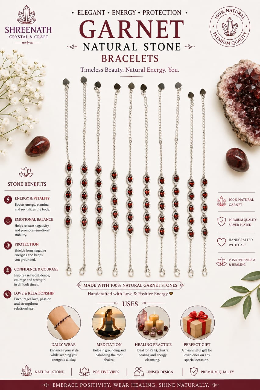 WhatsApp Image 2026-08-15 at 5.51.27 PM Natural Garnet Stone Bracelet