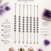 Heart-Shaped Natural Amethyst Stone Bracelet
