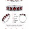 Natural Garnet 5-Stone Ring