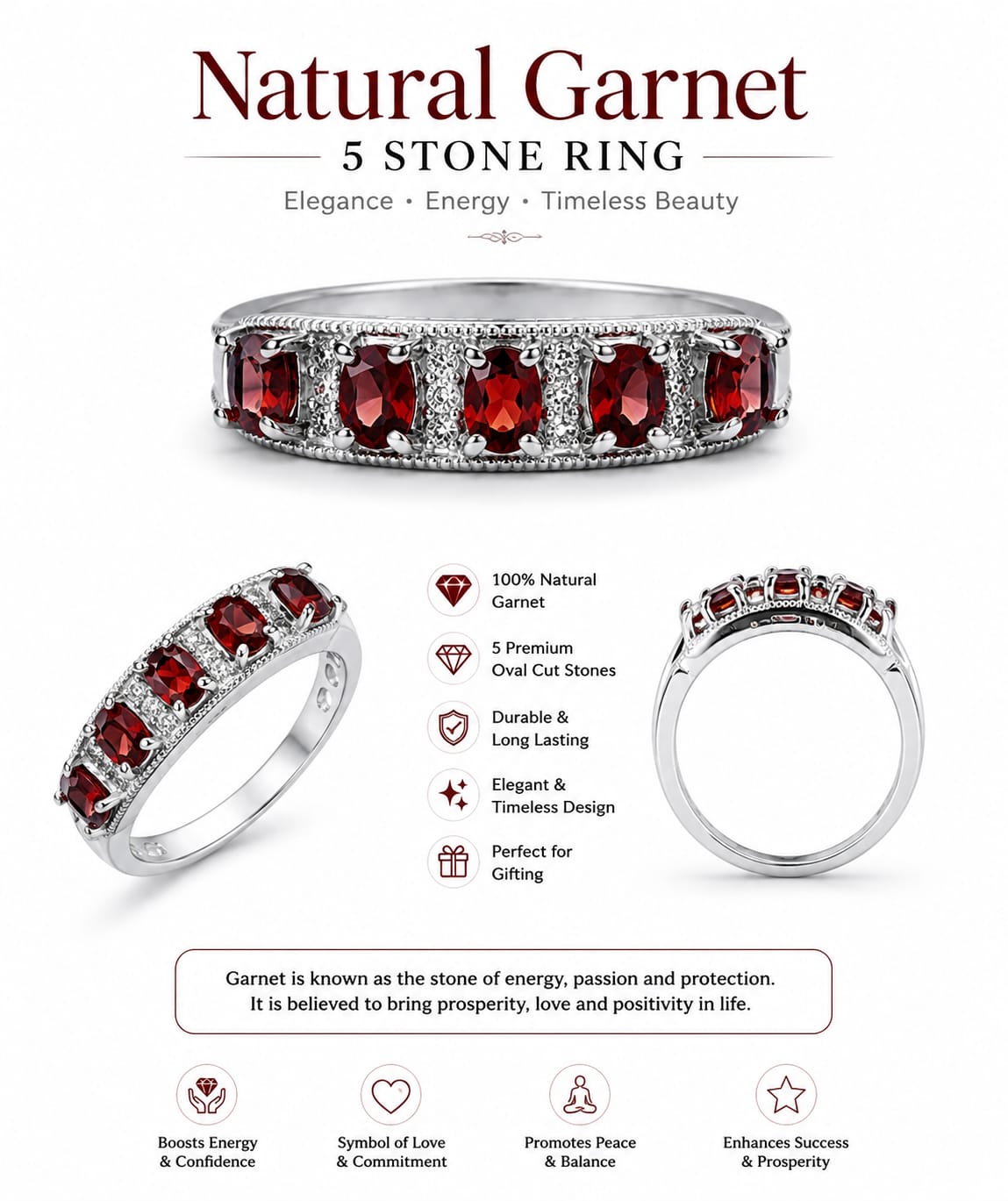 WhatsApp Image 2026-08-15 at 8.34.45 PM Natural Garnet 5-Stone Ring