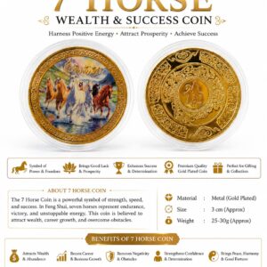 7 Horse Wealth & Success Coin