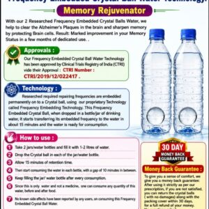 Memory Rejuvenator – Frequency Embedded Crystal Ball Water Technology